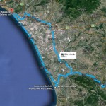 Motopasseggiata del Calore mappa tragitto