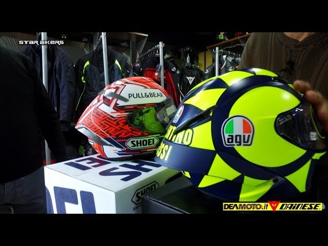 Casco di Valentino Rossi vs casco Marc Marquez - STAR BIKERS