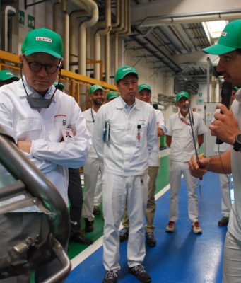 Honda Toshihiro Mibe visita Atessa