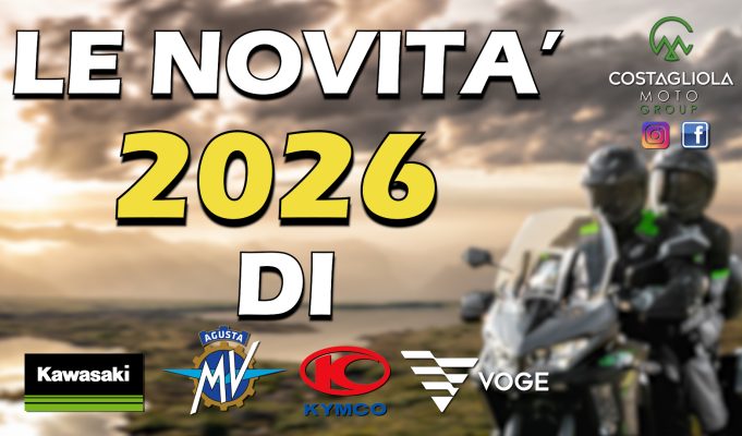 Novità 2026 Kawasaki, MV Agusta, Voge e Kymco