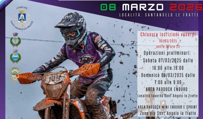 Enduro: 8 marzo prova 2 interregionale a Sant’Angelo Le Fratte