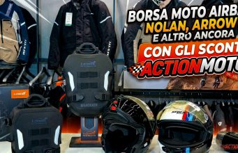 ACTIONMOTO presenta la borsa air bag di LOBOO! Nolan, Arrow, Akrapovic e Rizoma con lo sconto STAR BIKERS